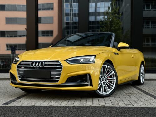 Audi S5 yellow